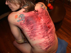 Brother punishes his sister