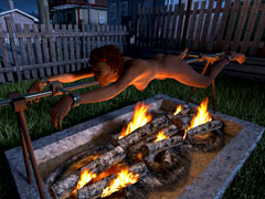 Human barbecue